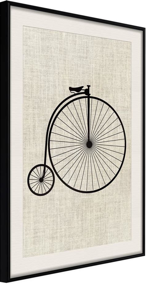 Artgeist Plakat Bicykl rozmiar 20x30 wykończenie Rama czarna z