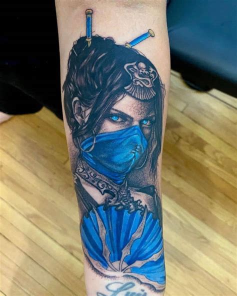 Kitana Mortal Kombat Tattoo by @tattoo.everett - Tattoogrid.net