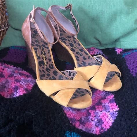 Jessica Simpson Shoes Jessica Simpson Flirty Yellow Suede Criss