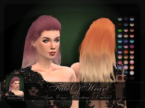 The Sims Resource Anto S Oasis Hair Retextured Sims 4 Hairs