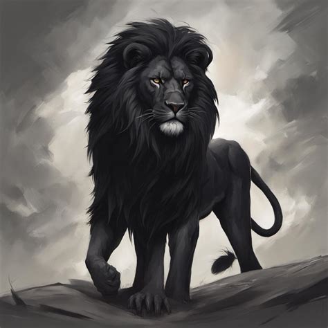 Black lion by Marshawnkilpat1 on DeviantArt