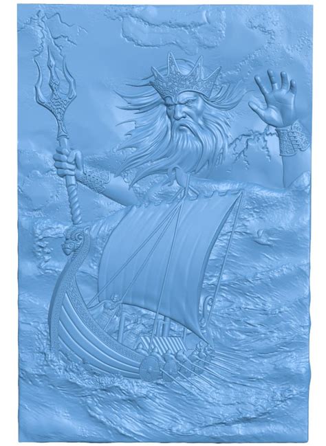 Norse god of sea and storms – 3D Model – Vector files