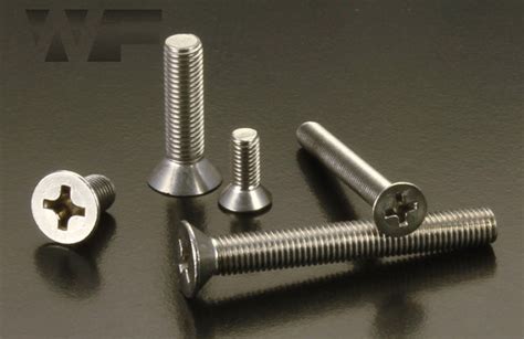 Unf Phillips Csk Machine Screws Asme B In A Stainless Steel