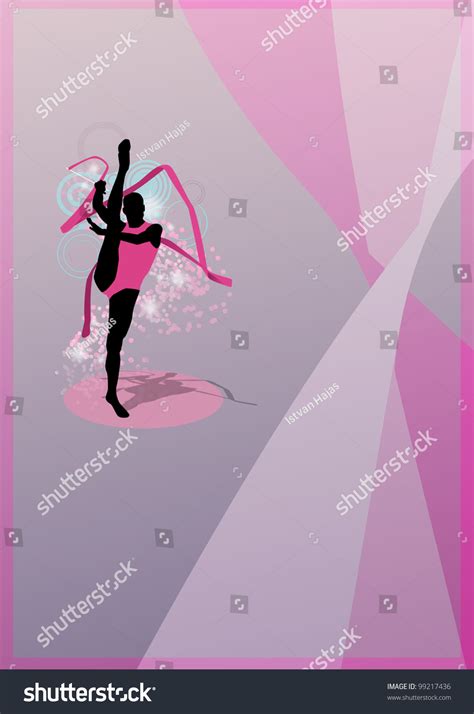 Rhythmic Gymnastics Background Space Poster Web Stock Illustration 99217436 | Shutterstock