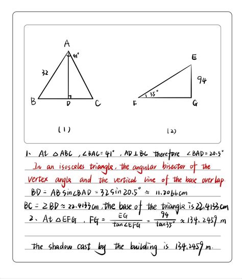 1. The vertex angle of an isosceles triangle 41 - Gauthmath