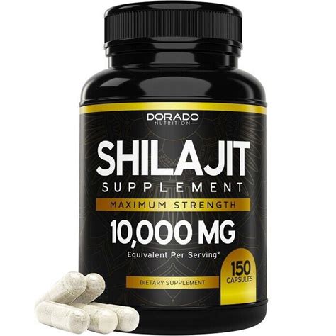 Pure Shilajit 10000mg Asphaltum Naturally Occurring Fulvic Acid 150