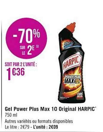 Promo Gel Power Plus Max 10 Original Harpic Chez Spar ICatalogue Fr