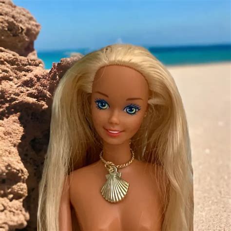 Vintage Barbie Doll 1990s Tropical Splash In Bikini Bottoms And Necklace Shoes Vgc £11 50