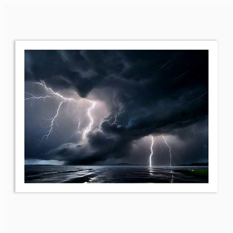 Lightning Storm Art Print by BrandieLynn02 - Fy