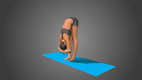 Yoga Pose Baddha Hasta Uttanasana Buy Royalty Free D Model By Lily