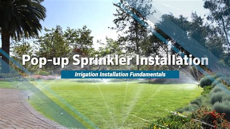 Hunter Iif Training Pop Up Sprinkler Installation Youtube