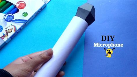 DIY Easy Paper Microphone How To Make Mic Easy Diy Paper Craft