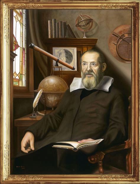 Galileo Galilei Portrait Giclee Painting Art Canvas Art Prints