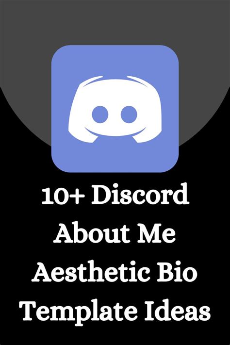 The Words 10 Discord About Me Aesthetic Bio Template Ideas On A Black Background