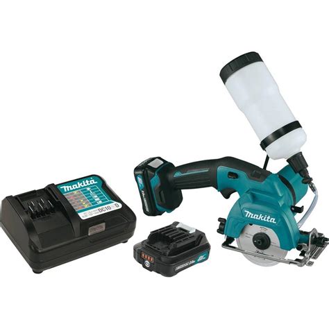 Makita 12 Volt MAX CXT Lithium Ion Cordless 3 3 8 In Tile Glass Saw