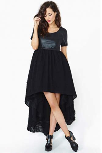 Robe asymétrique en cuir Nasty Gal Collection Vie Pratique Féminin