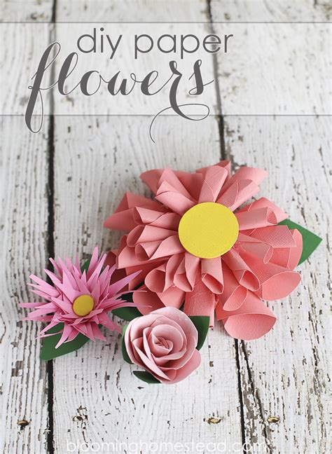 DIY Paper Flowers - Blooming Homestead