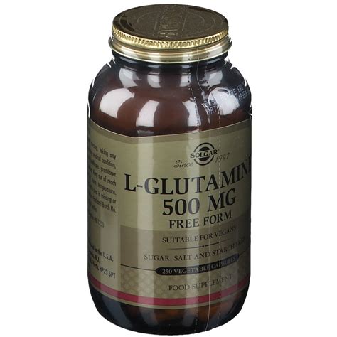 Solgar L Glutamine 500 Mg 250 Pc S Redcare Pharmacie