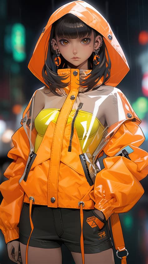 1440x2560 Techwear Anime Girl 4k Samsung Galaxy S6,S7 ,Google Pixel XL ...