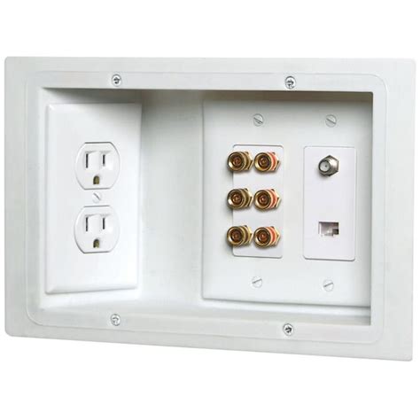 Carlon 3 Gang White Plastic Old Work Standard Rectangular Wall Electrical Box In The Electrical