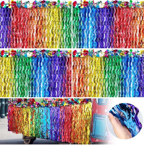 Amazon Crowye 10 Pack Rainbow Parade Float Decor 9 X 2 5 Ft Gay