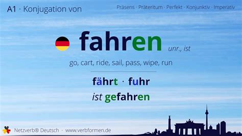 Konjugation Des Verb Fahren Ist Alle Zeitformen Lernen