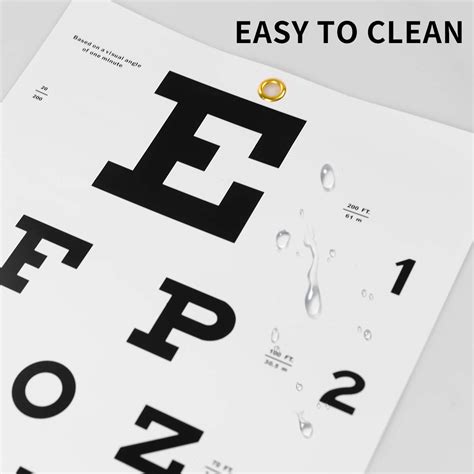 Eye Chart Snellen Eye Chart Wall Chart With Hand Pointer And Eye Occluder For Eye Medical