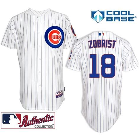 Ben Zobrist Chicago Cubs Home Authentic Cool Base Jersey By Majestic