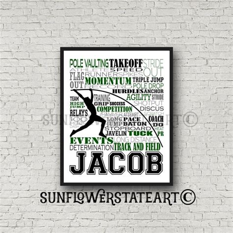 Personalized Pole Vaulting Poster T For Pole Vaulter