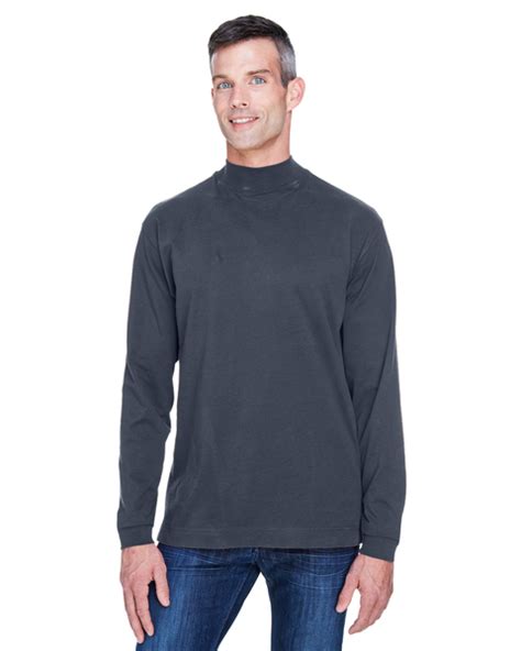 Devon Jones D420 Adult Sueded Cotton Jersey Mock Turtleneck