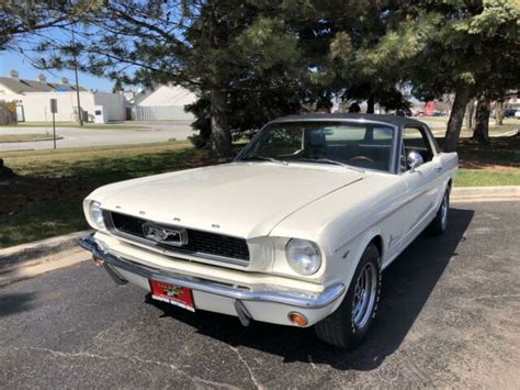 1966 Ford Mustang COUPE 83077 Miles Wimbeldon White 2 DR 289 CU