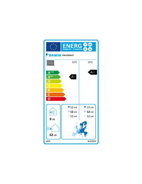 Daikin PAC Air Eau Altherma 3 M EBLA16DV3 Monobloc Monophasé