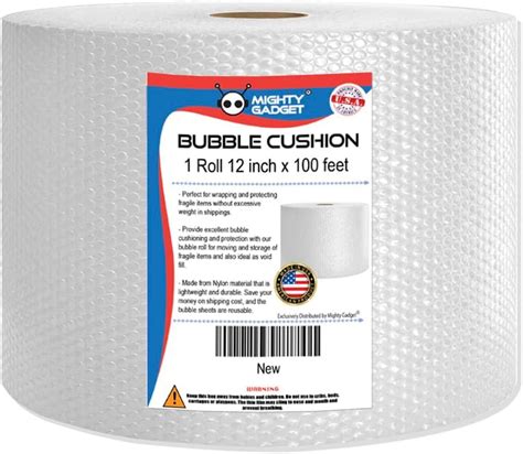 Mighty Gadget 100 Feet Small Bubble Perforated Every 12 Cushioning