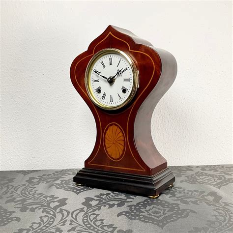 Restored Hermle Mantel Clock With Inlays S Etsy