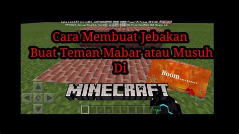 Cara Membuat Jebakan Mudah Di MINECRAFT BETA YouTube