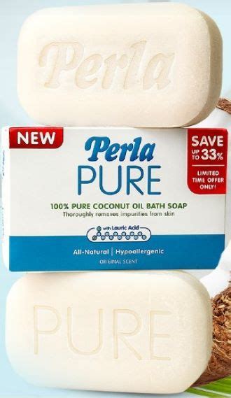 Perla Pure Coconut Oil Bath Soap 125g Lazada Ph