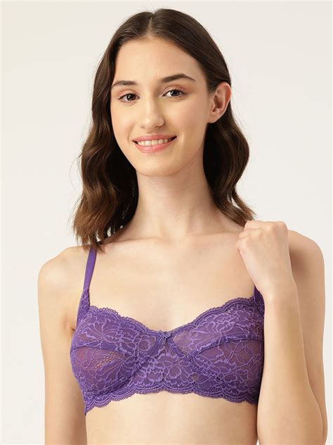 Buy Dressberry Floral Non Padded T Shirt Lace Bra Bra For Women 21122022 Myntra