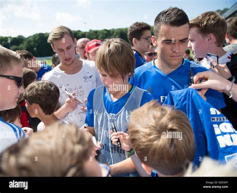 Hsv New Recruits Filip Kostic R And Alen Halilovic M Sign Autographs