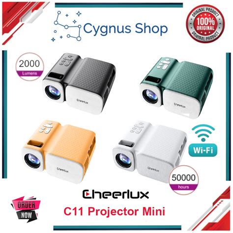 Jual Cheerlux C Portable Mini Projector Wifi Multimedia With Led