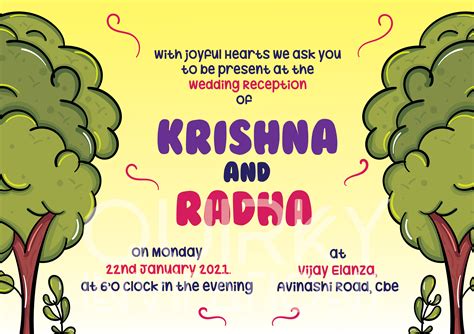 Quirky Indian Wedding Invitations - Ram & Sita Wedding