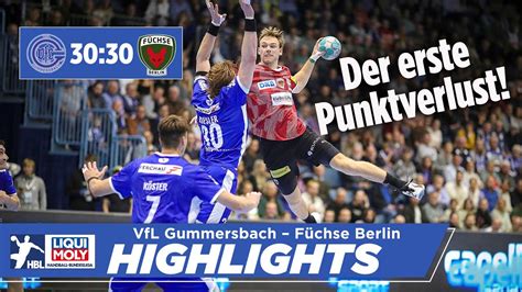 VfL Gummersbach Füchse Berlin 30 30 Handball Bundesliga Highlights