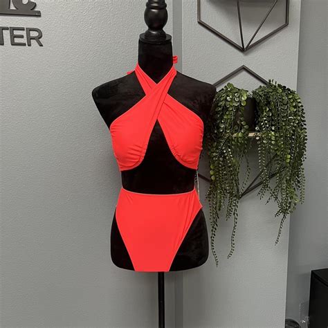 HOT PINK One Piece Swimsuit Disclaimer Please Depop