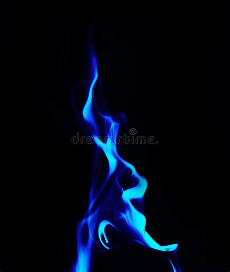 Blue Fire Flames Frame Stock Image Image Of Detail Flame 49856835