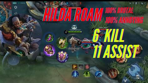 Hilda Roam Solo Ranked Full Gameplay Mobile Legends Bang Bang Best