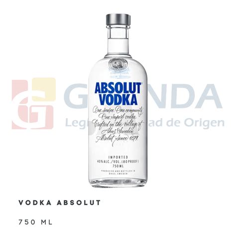 Vodka Absolut Distribuidora Granda