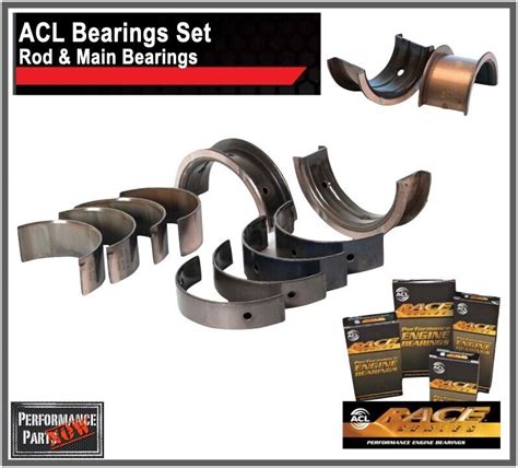 Acl Race Main And Rod Bearings Std Honda Acura K24 K24a K24a2 2 4l Crv