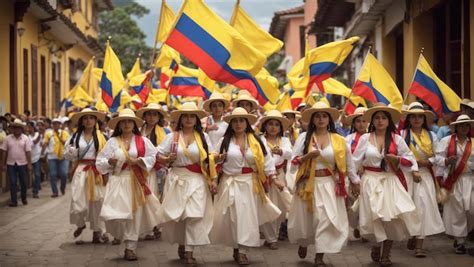 Premium AI Image | Proudly Colombian Celebrating Unity Culture and Heritage