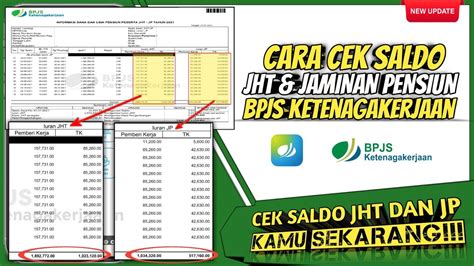 Cara Cek Saldo Jaminan Hari Tua Jht Dan Jaminan Pensiun Jp Bpjs