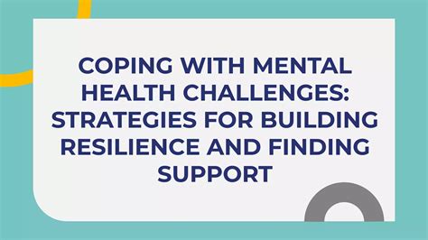 Coping With Mental Health Challenges Strategies For Buildingpdf