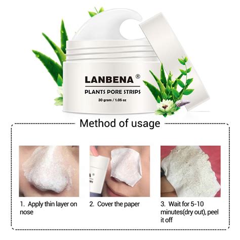 [ready Stock] Lanbena Nose Blackhead Remover Nose Mask Pore Strip Skin